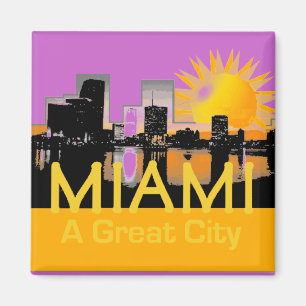 MIAMI ein großer Stadt-Magnet Magnet