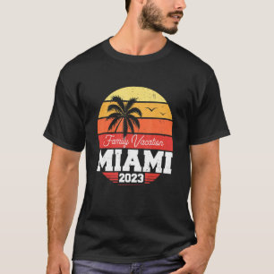 Miami Family Vacation 2023 Matching Holiday Summer T-Shirt