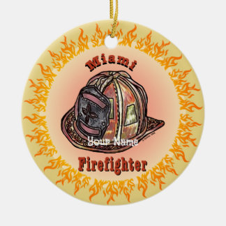 Miami Feuerwehrschmuck Keramik Ornament