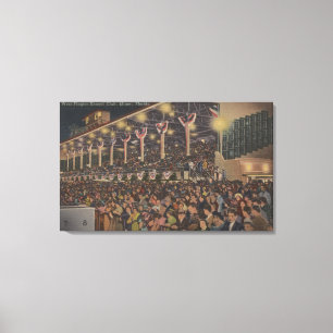 Miami, FL - WestFlagler Hundehütten-Verein, Hund Leinwanddruck