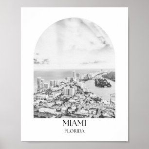 Miami Florida Arch Foto Print Poster