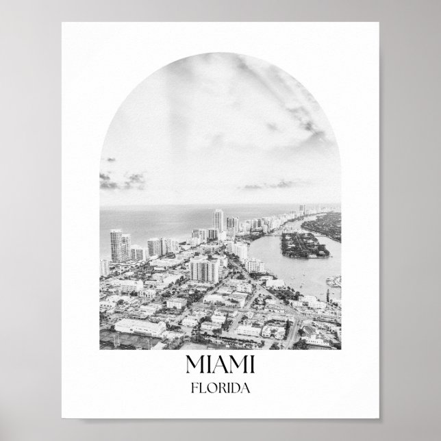 Miami Florida Arch Foto Print Poster (Vorne)