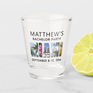 Miami Florida Bachelor Party Gastgeschenk Hochzeit Schnapsglas