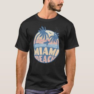 Miami Florida Beach Surf Sommerferien Vintag T-Shirt