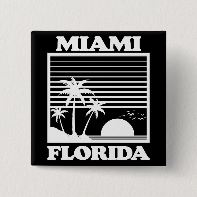 Miami, Florida Button (Vorderseite)