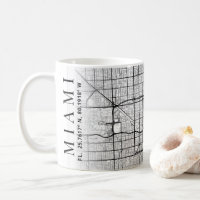 Miami, Florida City Map | Tasse des Kaffees