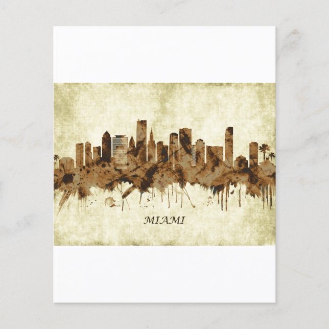 Miami Florida Cityscape Flyer (Vorne)
