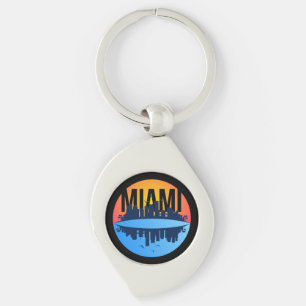 Miami Florida Cityscape Skyline Foto Schlüsselanhänger