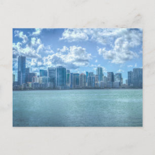 MIAMI FLORIDA CITYSCAPE SKYLINE POSTCARDS POSTKARTE