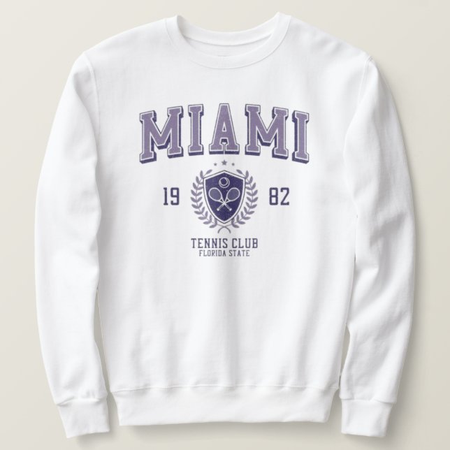 Miami Florida college state varsity athletic Sweatshirt (Design vorne)