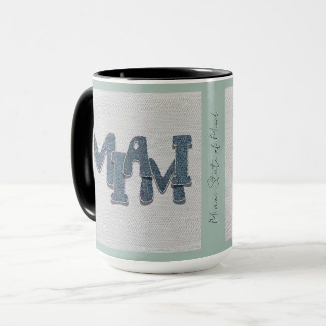 Miami Florida Denim Tasse (Vorderseite Links)