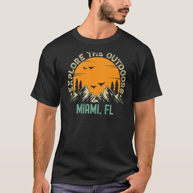 Miami Florida entdecken die Natur T-Shirt (Vorderseite)