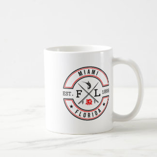Miami Florida Fl Retro-Surfer Strandfront und Ck  Kaffeetasse