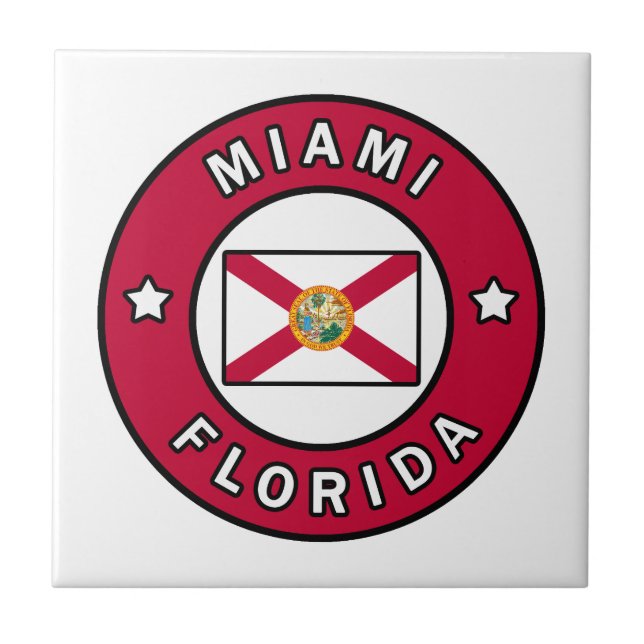 Miami Florida Fliese (Vorderseite)