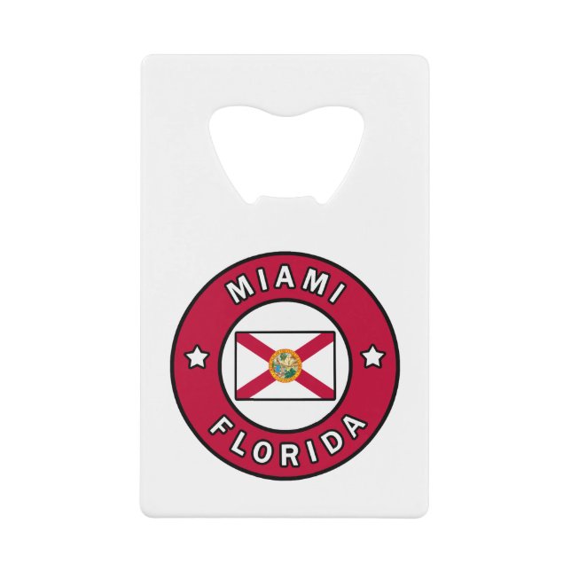 Miami Florida Geldbeutel Flaschenöffner (Vorderseite)