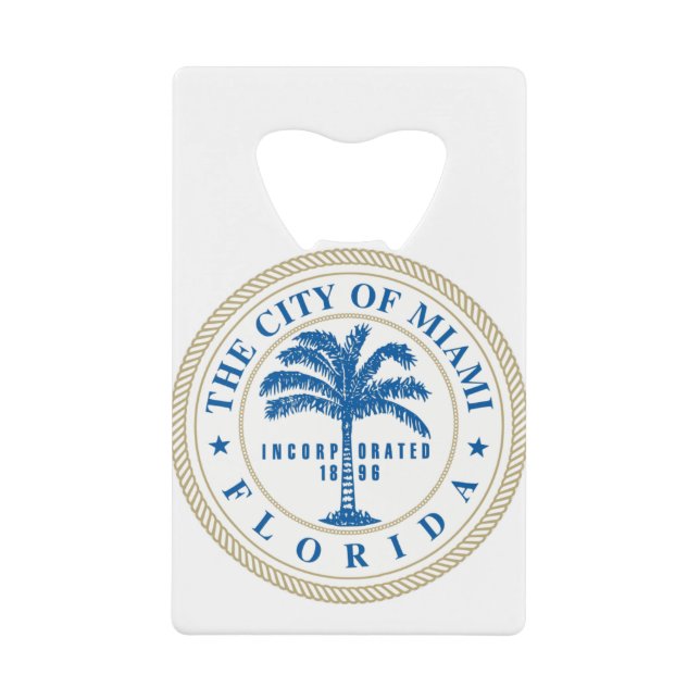 Miami Florida Geldbeutel Flaschenöffner (Vorderseite)