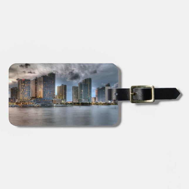 Miami, Florida Gepäckanhänger (Vorderseite horizontal)