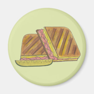 Miami Florida Ham Swiss Cheese Kuban Sandwich Magnet