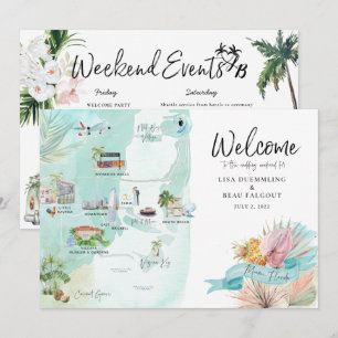 Miami Florida Hochzeitswochenende-Reiseplan-Kart