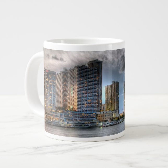Miami, Florida Jumbo-Tasse (Vorderseite Links)