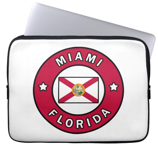 Miami Florida Laptopschutzhülle (Vorderseite)