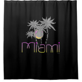 Miami, Florida Palms Modernes Cool Duschvorhang