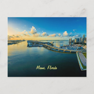 Miami, Florida, Panoramaaussicht, Postkarte