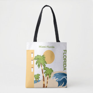 Miami Florida Personalisiert Tote Bag