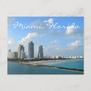Miami Florida Postcard Postkarte