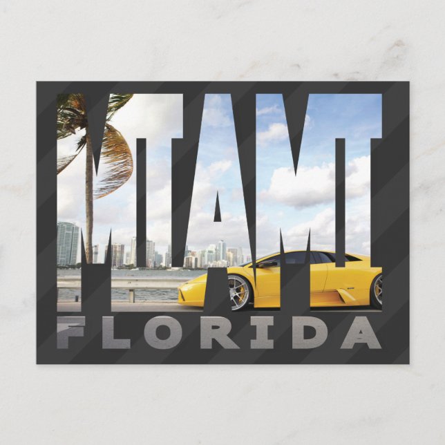 Miami, Florida Postkarte (Vorderseite)