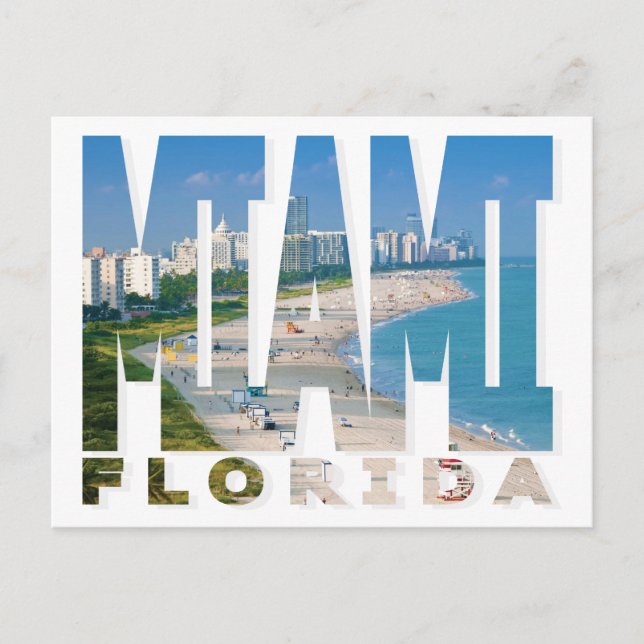 Miami, Florida Postkarte (Vorderseite)