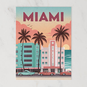 Miami, Florida Postkarte
