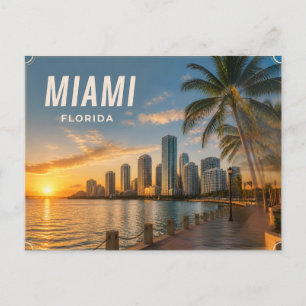 Miami Florida Postkarte