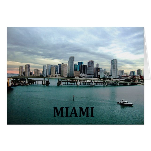 Miami Florida Skyline (Vorderseite (Horizontal))