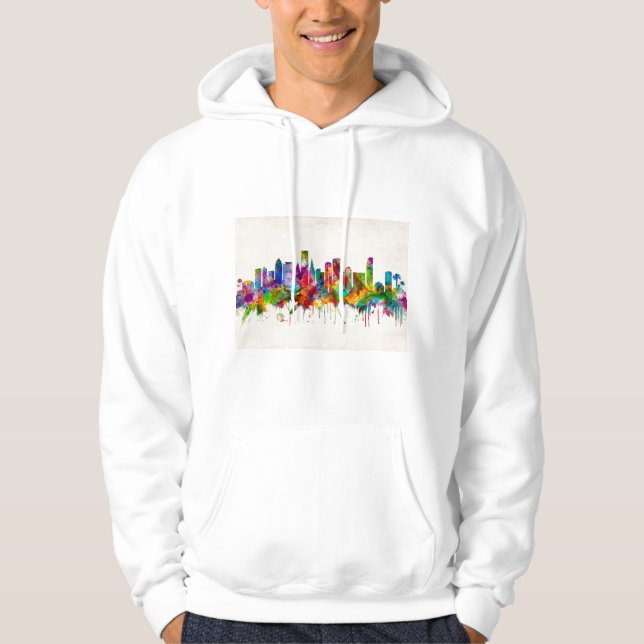 Miami Florida Skyline Hoodie (Vorderseite)
