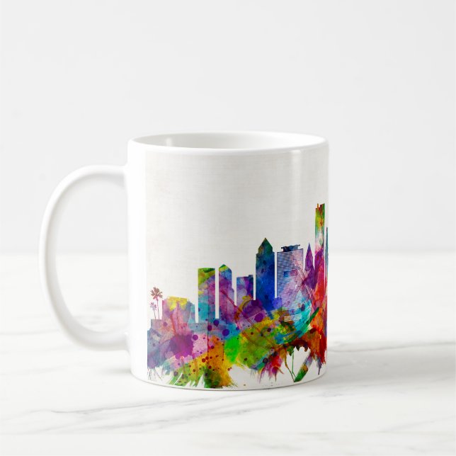 Miami Florida Skyline Kaffeetasse (Links)