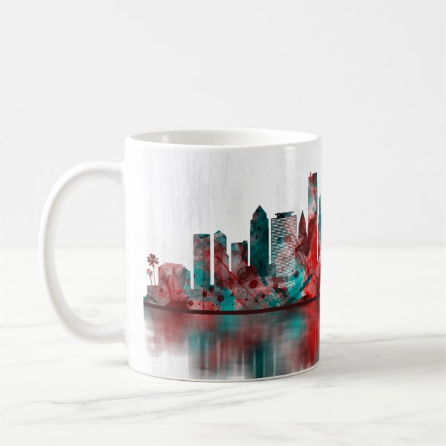 Miami Florida Skyline Kaffeetasse (Links)