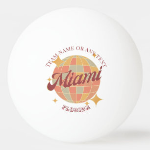 Miami Florida Stadt Tischtennis  Tischtennisball