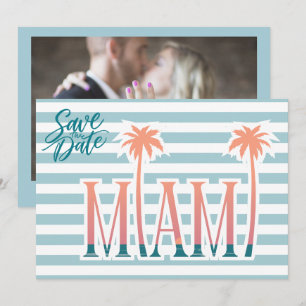 Miami Florida Strandhochzeit Foto Save the Date