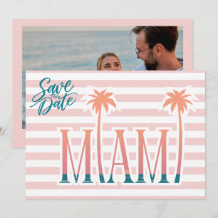 Miami Florida Strandhochzeit Foto Save the Date