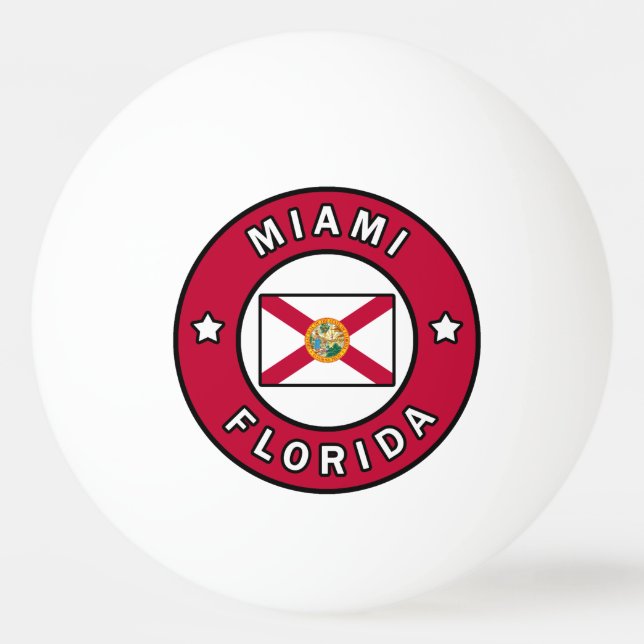 Miami Florida Tischtennisball (Vorderseite)