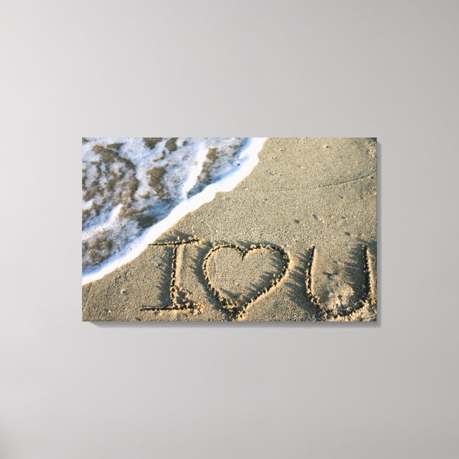 Miami, Florida, USA Ich Liebe dich Leinwanddruck (Vorderseite)