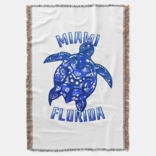 Miami Florida Vacation Tribal Turtle Decke