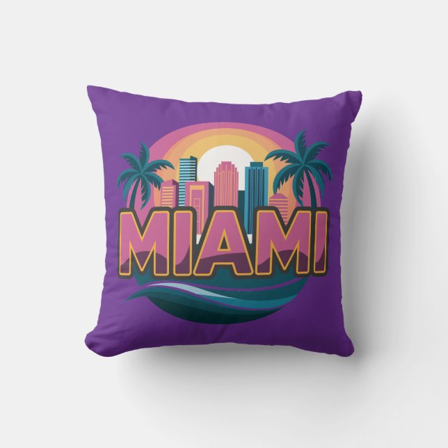 Miami Florida Vereinigte Staaten Kissen (Vorderseite)