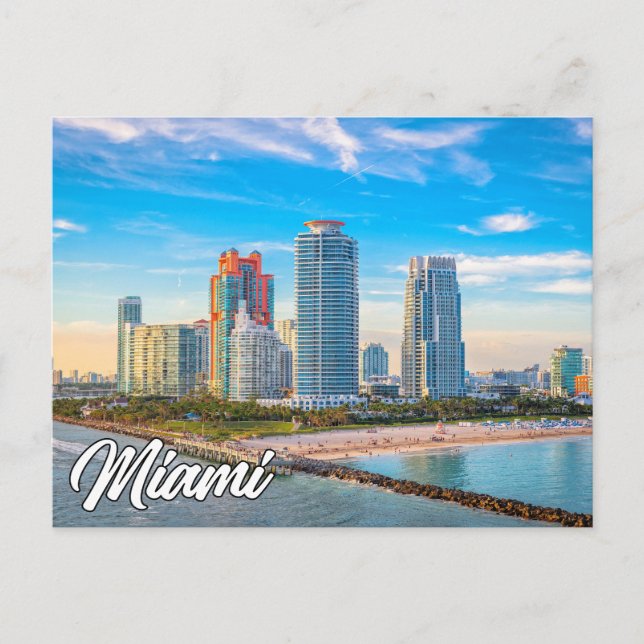Miami, Florida, Vereinigte Staaten Postkarte (Vorderseite)