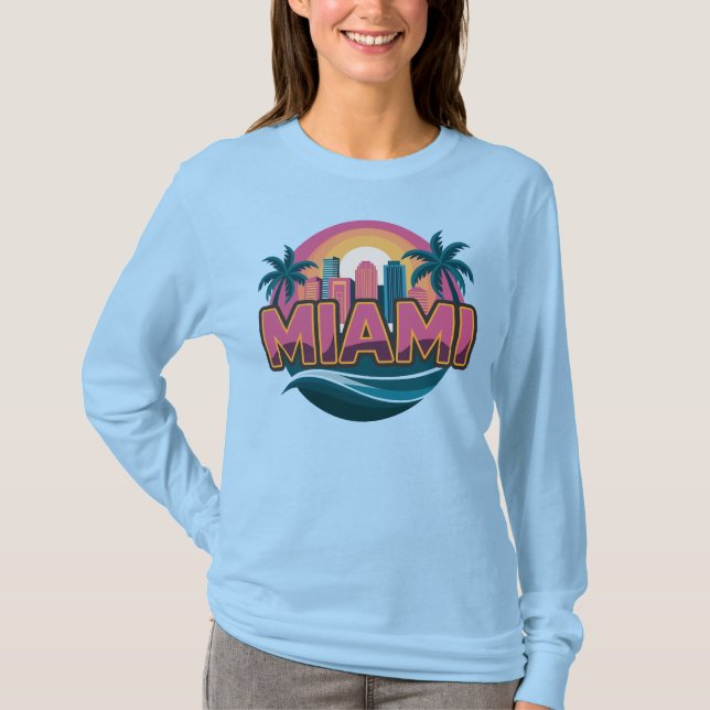 Miami Florida Vereinigte Staaten T-Shirt (Vorderseite)