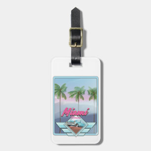 Miami Florida Vintage Reiseplakat Gepäckanhänger