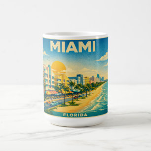 Miami Florida Vintage Reiseposter Tasse