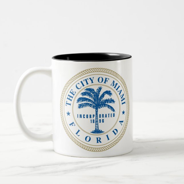 Miami Florida Zweifarbige Tasse (Links)