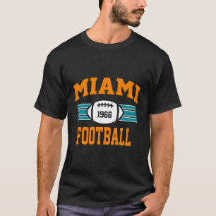 Miami Football Athletic Vintag Sports Team Fan Da T-Shirt
